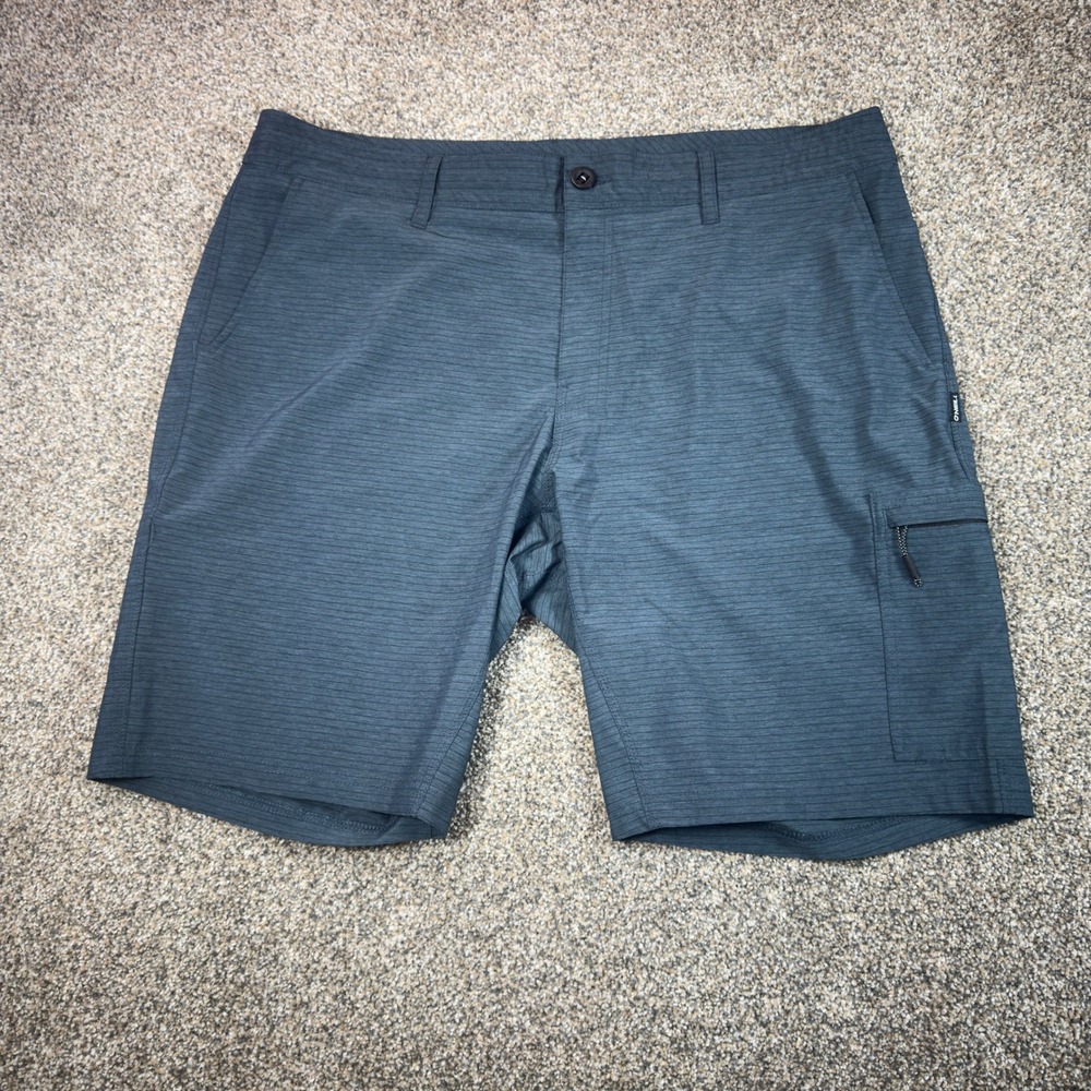 O'Neill Crossover Hybrid Shorts Mens 38 Blue Grey Stretch Quick Dry Boardshorts‎